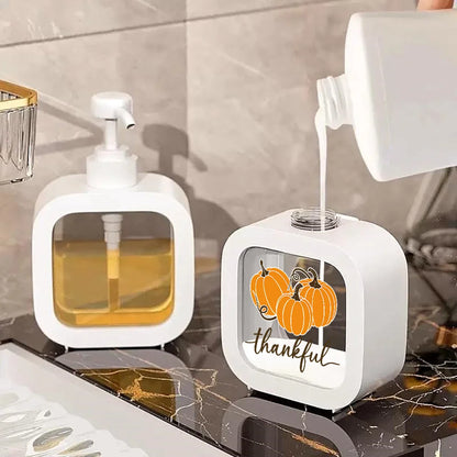 Charming Pumpkin Soap Dispenser (Autumn): Kitchen/Bath, Gift-Ready – Fits Soap/Lotion/Sanitizer.